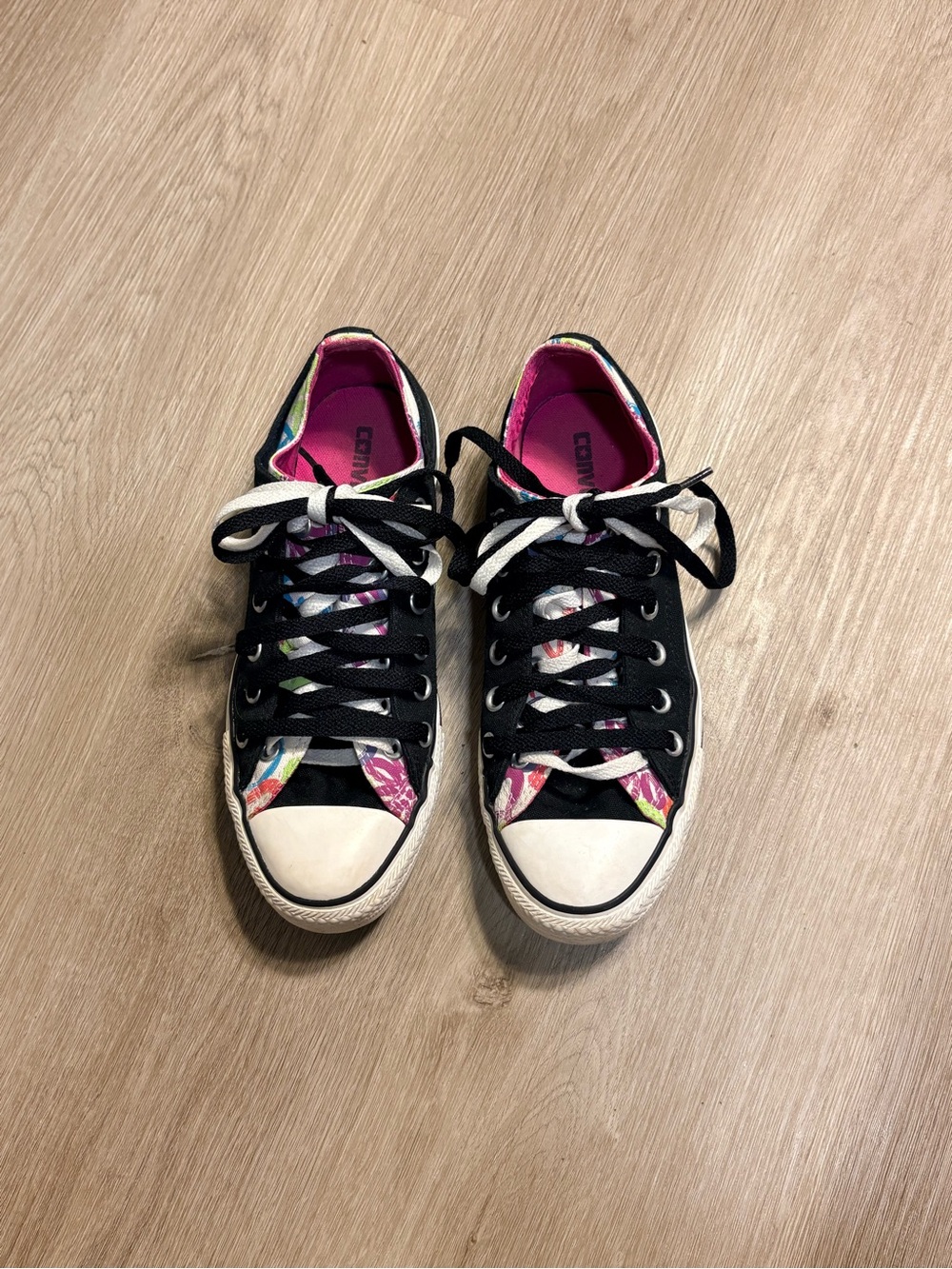 Converse All Star Low Top Chunky Sneakers Size 8 Double Tongue Scene Y2K Shoes